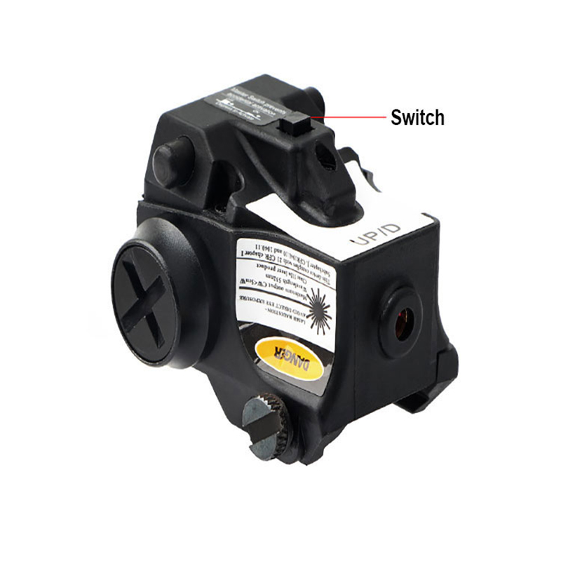 Compact Ultralight 635-650nm Red Laser Sight Pistol Airsoft လက်နက်များ Glock Self Defense Gun အတွက် ချိန်ရွယ်ထားသော လေဆာလက်နက်များ